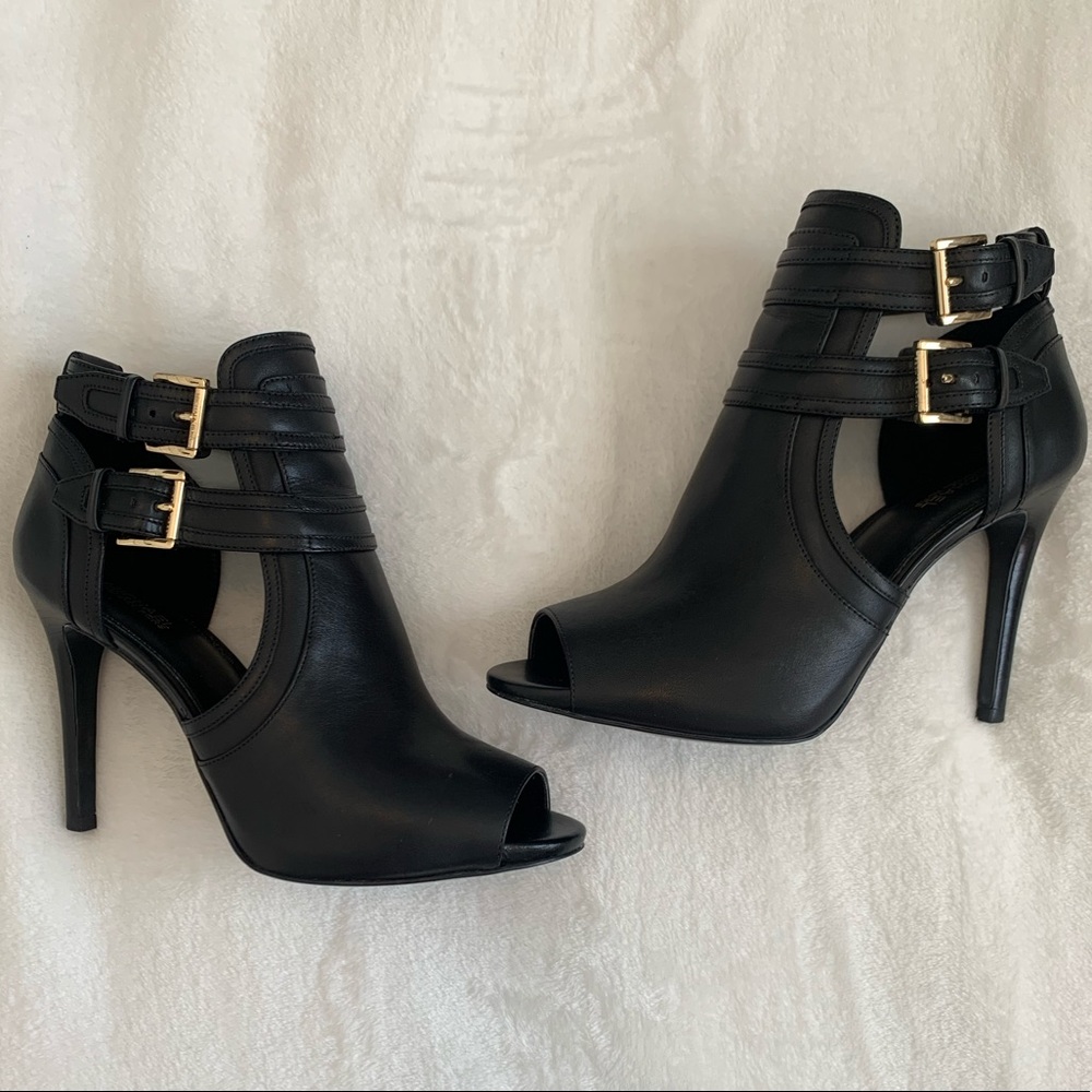 Michael Kors Peep Toe High Heel Booties
